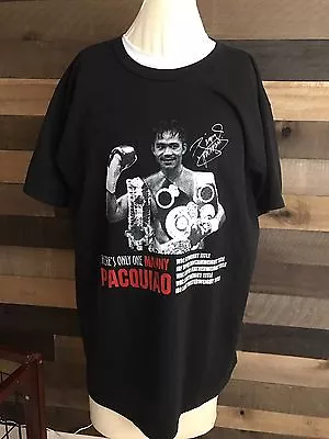 Clothesline 2XL There's Only One Manny Pacquiao Short Sleeve Shirt Boxing Fight • $19.99