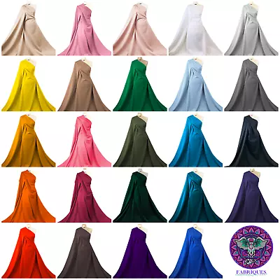 Scuba Jersey Fabric 4 Way Stretch Polyester Elastane Blend Dressmaking Material • £1.25