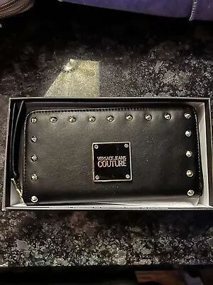 Beautiful Black Versace Jeans Couture Studded Wallet • $125