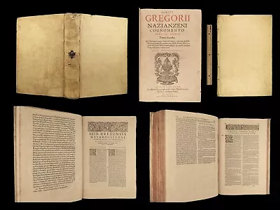 1611 Saint Gregory Nazianzus Constantinople Byzantine Greek Orthodox Bible Folio • $750