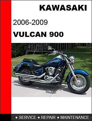 Service Repair Manual CD For 2006 - 2009 Kawasaki Vulcan VN900 • $16.95