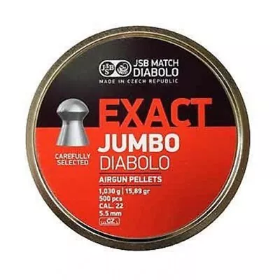 JSB Exact Diabolo Jumbo .22 Air Rifle Pellets 5.50 / 5.51 / 5.52 / 5.53 X500 • £22.99