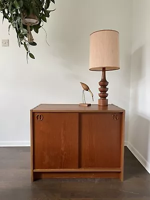 Danish Style Cupboard Small Sideboard Teak Mid Century Retro • £60