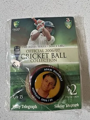 $14.90 • Buy New 2006/07 Miniature Cricket Ball Collection Ashes Series #7 Adam Gilchrist