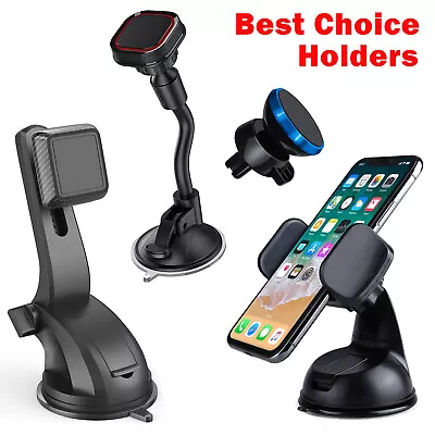 Universal Magnetic Car Phone Holders For All IPhone Google Huawei Xiaomi Samsung • £4.94