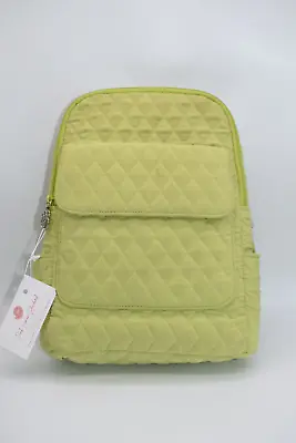 Vera Bradley Microfiber Backpack In  Key Lime  Pattern • $19.72