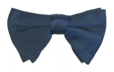 Men's Vintage Navy Blue Bow Tie Pre-Tied Clip-On 1970's Retro Halloween Costume • $19.99