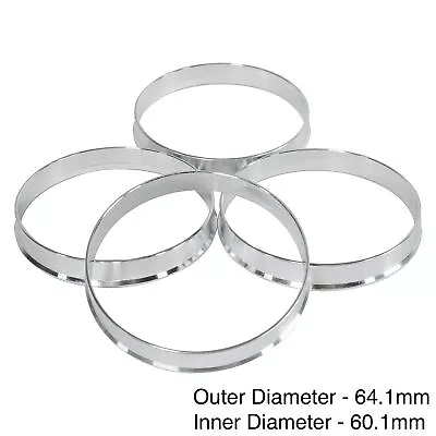 SET OF 4 HUB CENTRIC HUBCENTRIC ALUMINUM RINGS 64.1mm - 60.1mm 64 60.10 • $8.45