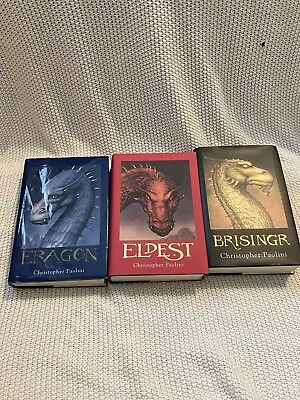 3 Book Set Of Hardcover Eragon Eldest And Brisingr By Christopher Paolini • $24