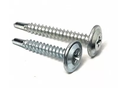 BAYPOLE SELF DRILLING/TAPPING TEK SCREWS WAFER HEAD UPVC BAY WINDOW FIXING SCREW • £0.99