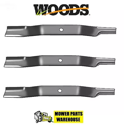 3 Repl Woods Mower Blades 60  Cut Rm59 Rm500 L59 F35 31359 91-761 345-777  • $47.90