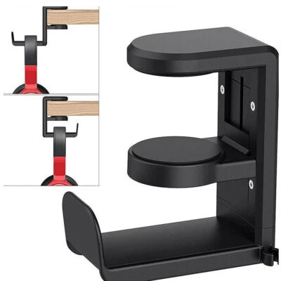 $15.39 • Buy 360° PC Gaming Headphone Headset Earphone Stand Hook Hanger Holder Under Desk