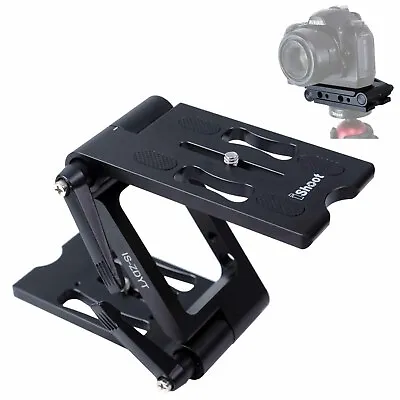 Z Folding Quick Release Plate Stand Vertical Camera Holder Macro Pan Tilt Head • $49.99