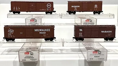 Micro Trains N Scale NIB Midwestern Railroads C&EI CIL MILW WAB (4) Car Lot • $42.95