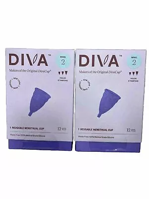 LOT OF 2 DivaCup Model 2 Menstrual Cup NEW • $17.99