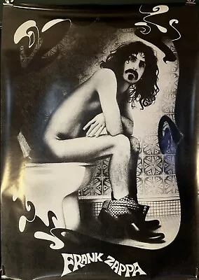 Frank Zappa On The Toilet Zappa Crappa Vintage Poster MADE IN UK • $21