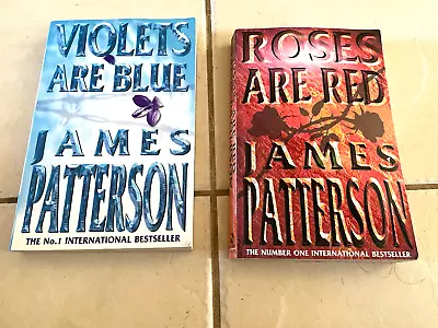 $18 • Buy James Patterson X2 Books Violets Are Blue & Roses Are Red -  Large Paperback