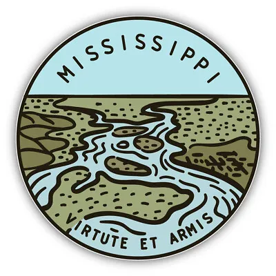 Mississippi USA State Retro Vintage Vinyl Sticker Decal • $2.95