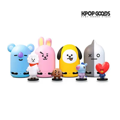 USA BT21 K-POP BTS Friends Duo Bluetooth Stereo Portable Speaker & Figure Set • $89