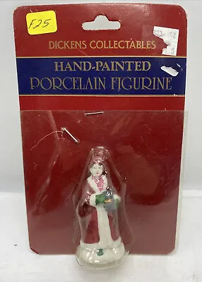 Dickens Collectables Christmas Village Accessory WOMAN Dollhouse F25 • $14.44