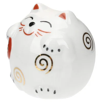  Ceramics Chinese Cat Waving Arm Maneki Neko Lucky Japanese Coin Bank • £11.68