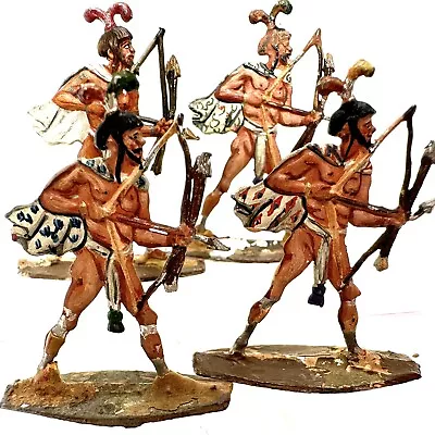 Zinnfiguren North African Warriors Tin Flat Painted Military Miniatures Lot • $19.95