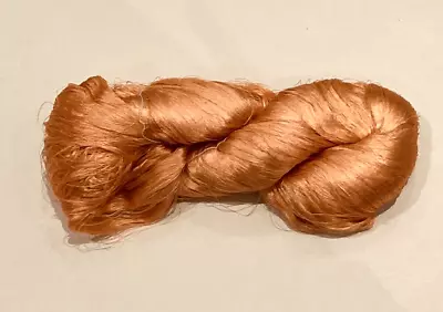 RARE Japanese Silk Embroidery Thread - Warm  Peach Glow - Huge Skein 75 Grams! • £9.99