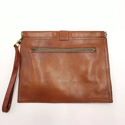 Vintage Bare Traps Leather Framed Clutch With Strap  • $33.75