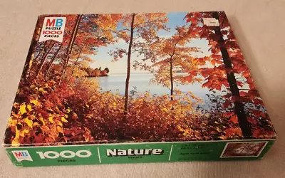 Vintage 1981 MB 1000 Pc Puzzle Nature Series 4091 Apostle Islands WI 26 X 20 NEW • $14.95