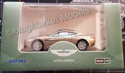 Oxford Diecast · Aston Martin Vanquish Coupe · Selene Bronze · 1:76 · New In Box • £7.25