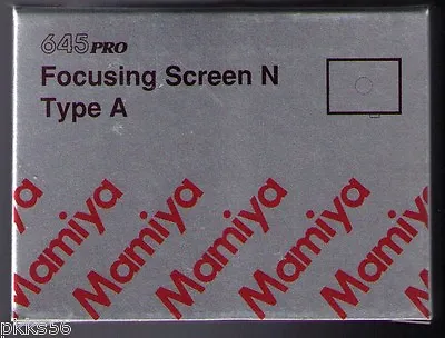 Mamiya 645 PRO TL / PRO / SUPER  Type A MATTE FOCUSING SCREEN • $52