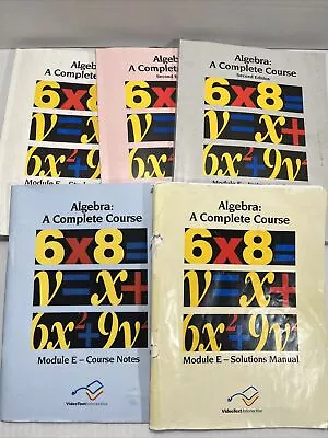 VideoText Interactive Algebra Module E - Homeschooling Workbooks • $30