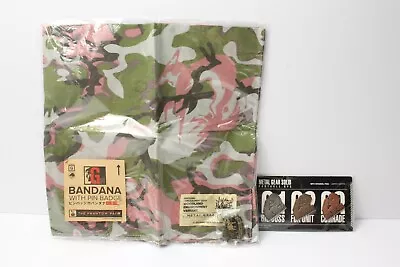 Metal Gear Solid Konami Style Limited Pins Set ＆ Bandana WOODLAND W/ Pin Badge • $64.58