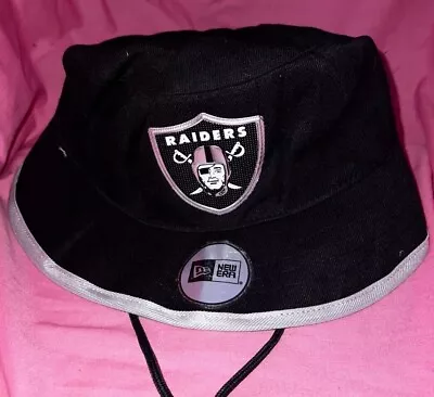 Las Vegas RAIDERS NFL Bucket Hat Wide Brim Hat    New Era       QLD Seller • $29.95