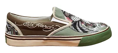 Ed Hardy Men Eagle Skull Sneaker Green 17DK126M • $20