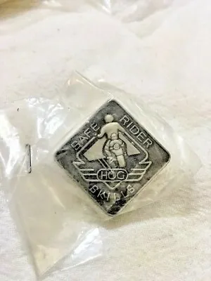 Vintage Harley Owners Group Safe Rider Skills Pin - New In Package • $2.88