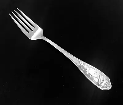 SPODE WOODLAND Stainless SALAD FORK 7 5/8  Multimotif Wallace QUANTITY AVAILABLE • $69.99