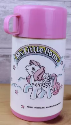 My Little Pony Thermos Vintage 1987 Pink Hasbro Collectible By Aladdin • $9.95