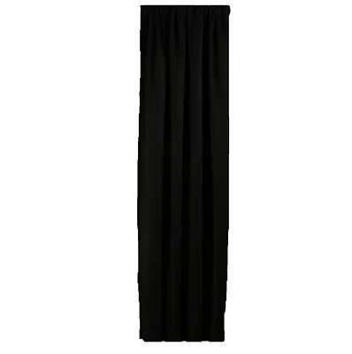 Eclipse Room Darkening One Rod Pocket Single Panel Curtain – Black – 54” X 84”  • $20.99