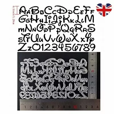 Disney Alphabet Letters Number Numbers Craft Cut Dies Die Metal Cutting Cutter • £5