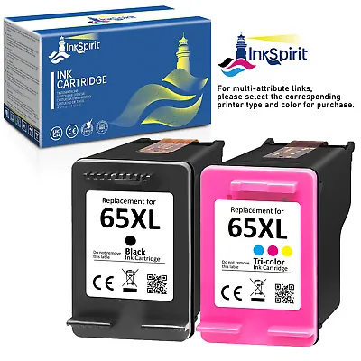 65 XL Ink Cartridge For HP 65 Deskjet 2600 2652 2636 ENVY 5010 5052 5055 Printer • $15.68