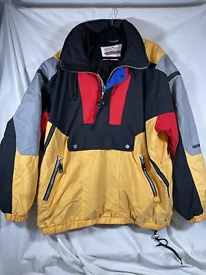 Vintage Obermeyer Ski Snowboard  Pullover Hood Jacket Mens XL 80s/90s • $25