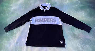 Vintage RARE Levi's NFL Oakland Raiders Men's Long Sleeve Shirt Size L. • $71.10