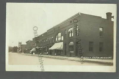 Norwood NEW YORK RPPC 1915 MAIN STREET Stores Nr Potsdam Massena Madrid  • $16.99