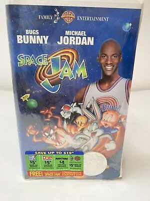 Space Jam 1996 Michael Jordan VHS Factory Sealed With Commemorative Coin • $49.95