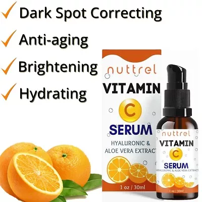 20% Vitamin C Day Serum For Face With Hyaluronic Acid & Niacinamide BRIGHTENING • $15.97