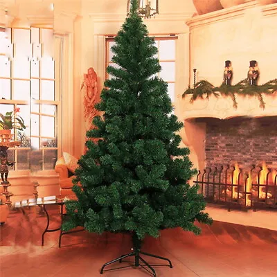 £15.99 • Buy 3/4/5/6/7/8ft Christmas Tree With Stand Bushy Artificial Xmas Tree Home Decor 