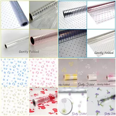 £0.99 • Buy Cellophane Gift Wrap Hamper New Baby Bouquet Flowers Wedding Anniversary Basket