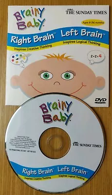 £1.98 • Buy Brainy Baby Sunday Times Promo DVD - Right Brain Left Brain Ages 6 To 36 Months