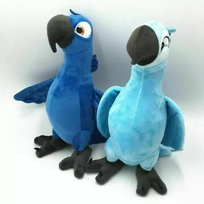 2pcs 12  BLUE & JEWEL Rio Plush Toy Parrot Bird Stuffed Animal Doll Kids Gift • $19.32